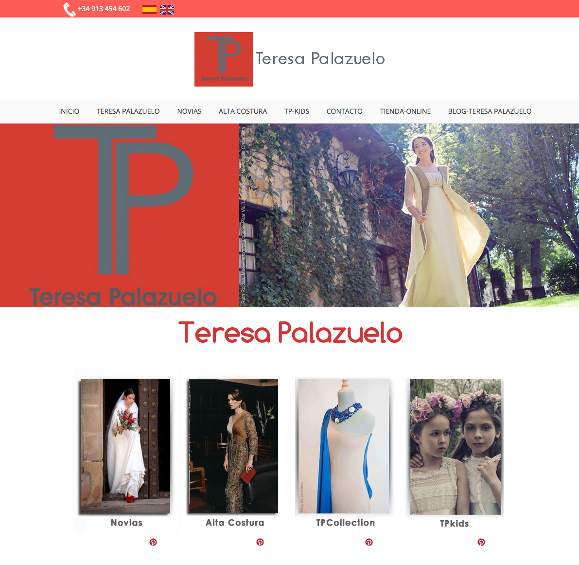 Web Corporativa Teresa Palazuelo